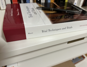 A book about trial techniques and evidence, regarding proof of dog bite claim